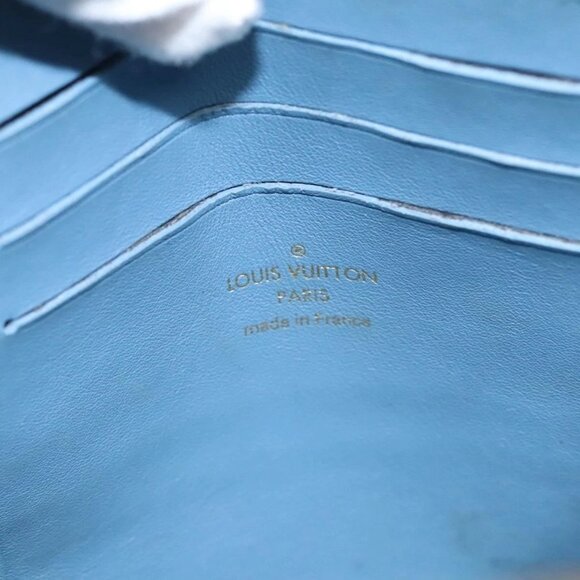 LOUIS VUITTON Monogram Denim New Wave Pochette Zip Bag Blue M67538 Auth 110431 - Picture 10 of 16